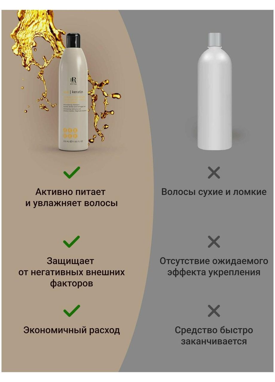 Шампунь Macadamia Star для тьмяного пошкодженого волосся з маслом макадамії і колагеном, 1000мл RR Line (297923662)