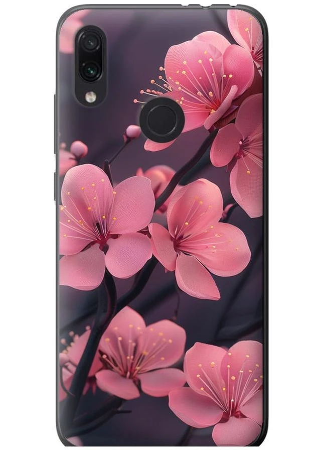 Силіконовий чохол 'Пурпурова сакура' для Endorphone Xiaomi Redmi Note 7 (346277584)
