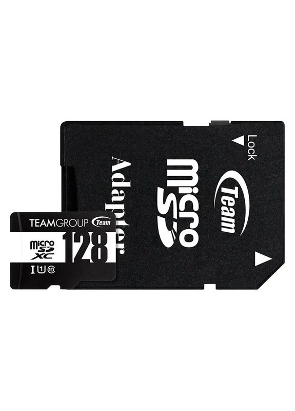 Карта памяти MicroSDHC 128GB UHS-I Class 10 Black + SD-adapter (TUSDX128GCL10U03) Team (336956987)
