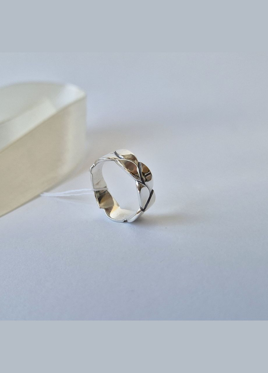 Срібна каблучка без каменів Катаріна 18.5 розмір чорнене срібло 925 проби 10304 4.57г No Brand (306741683)