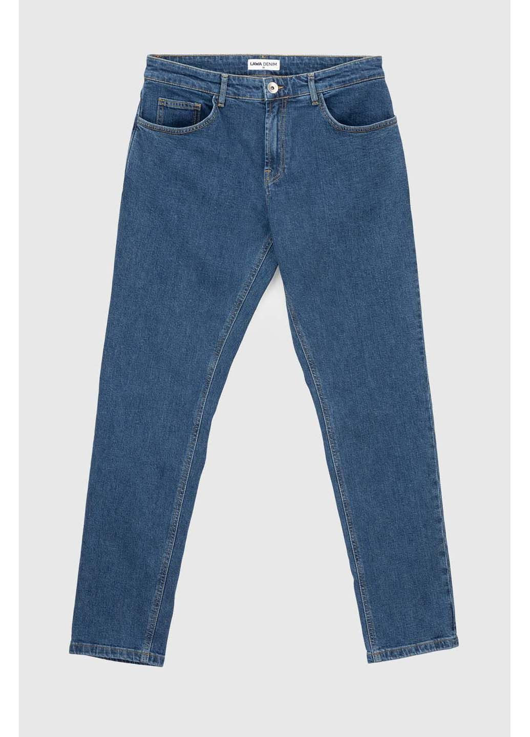 Синие демисезонные джинсы LAWA