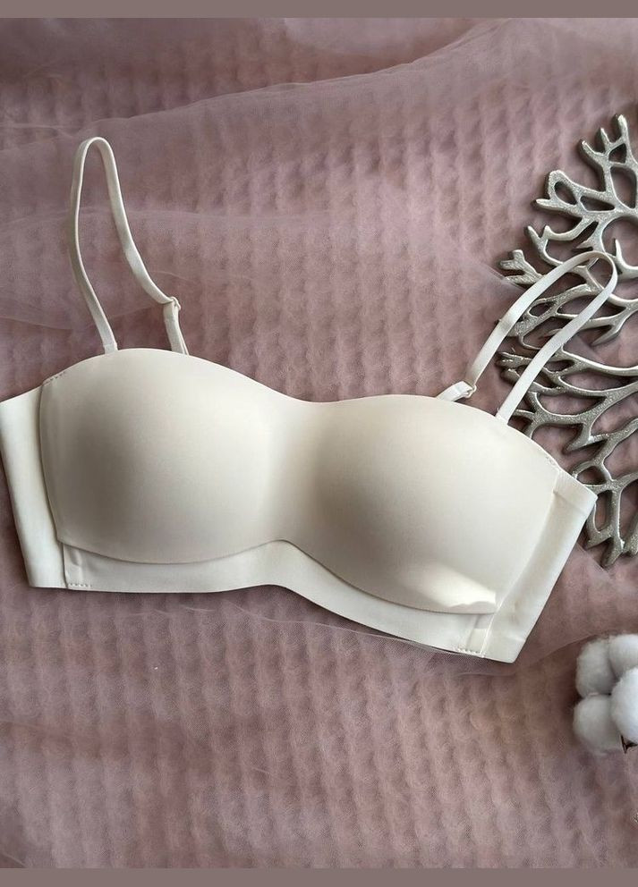 Молочный бесшовный бесшовный бюстгальтер Mandhari без косточек
