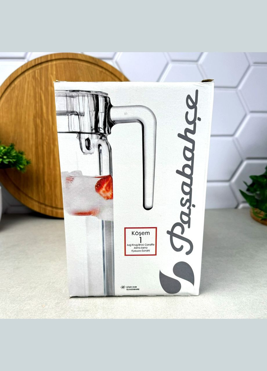 Глечик гранований із прозорою кришкою Кошем 1,4 л Pasabahce (303212697)