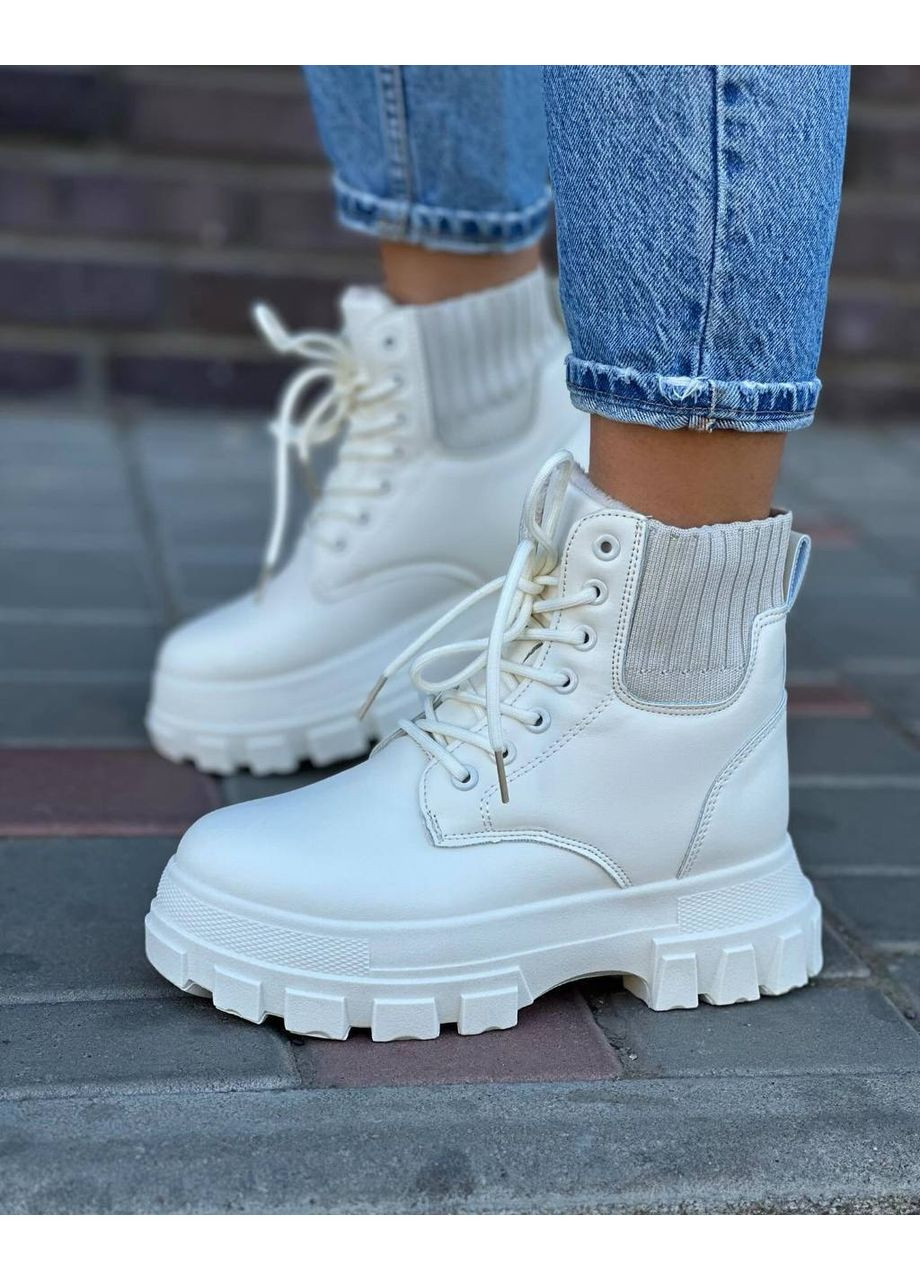 Зимові жіночі черевики білі Stylish Touch (361220580)
