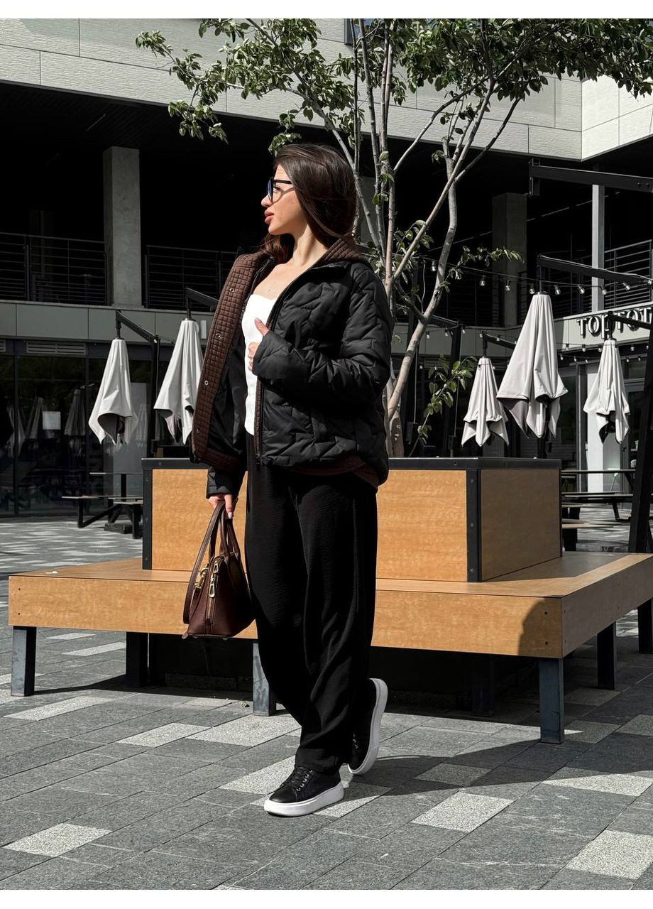 Чорна демісезонна жіноча демісезонна куртка SK