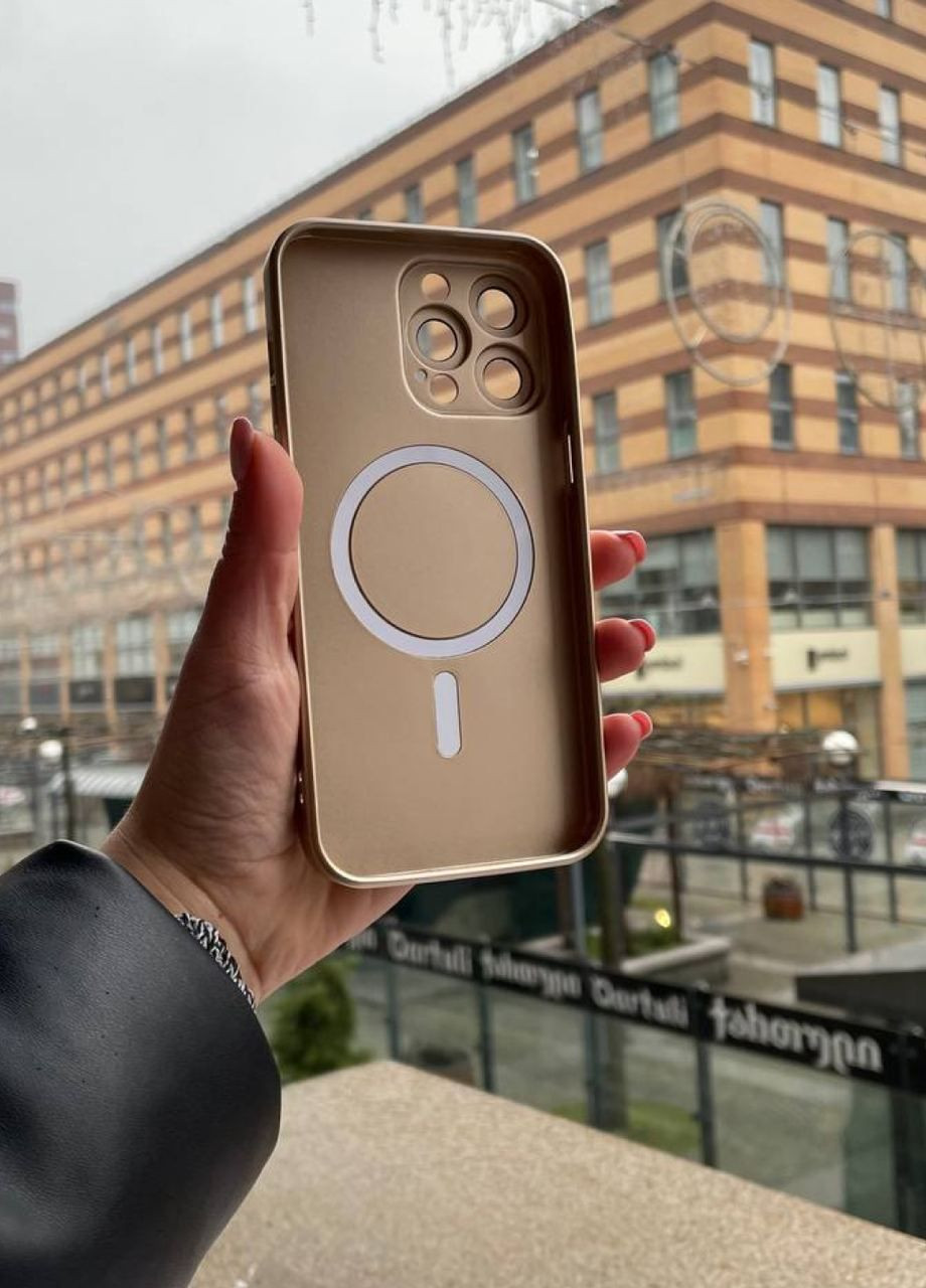 Силіконовий чохол для iPhone 11 Pro Max Gold MagSafe / Айфон 11 Про Макс золотий з магсейф No Brand (299153282)