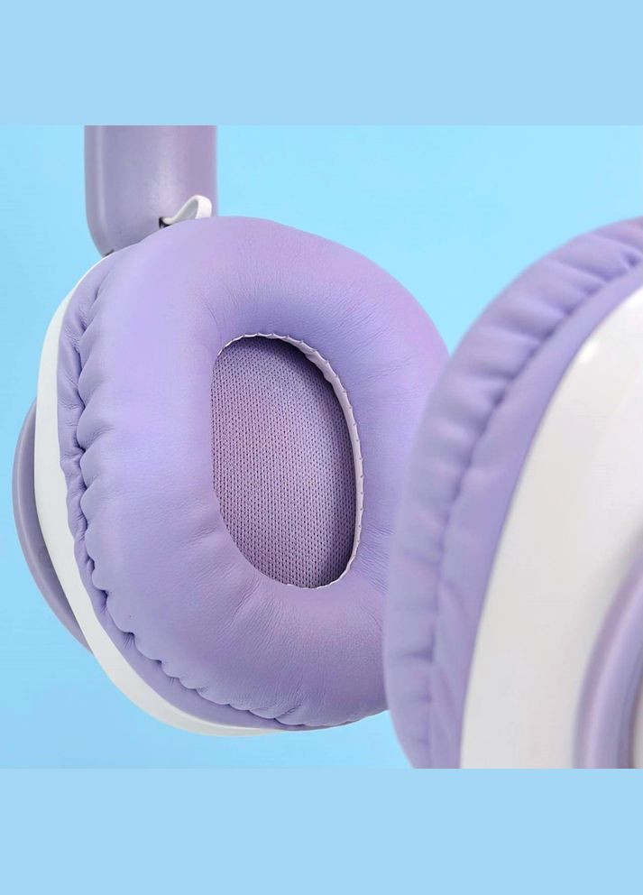 Бездротові навушники з котячими вушками QC11 Cat Ear Бузковий No Brand (304255155)