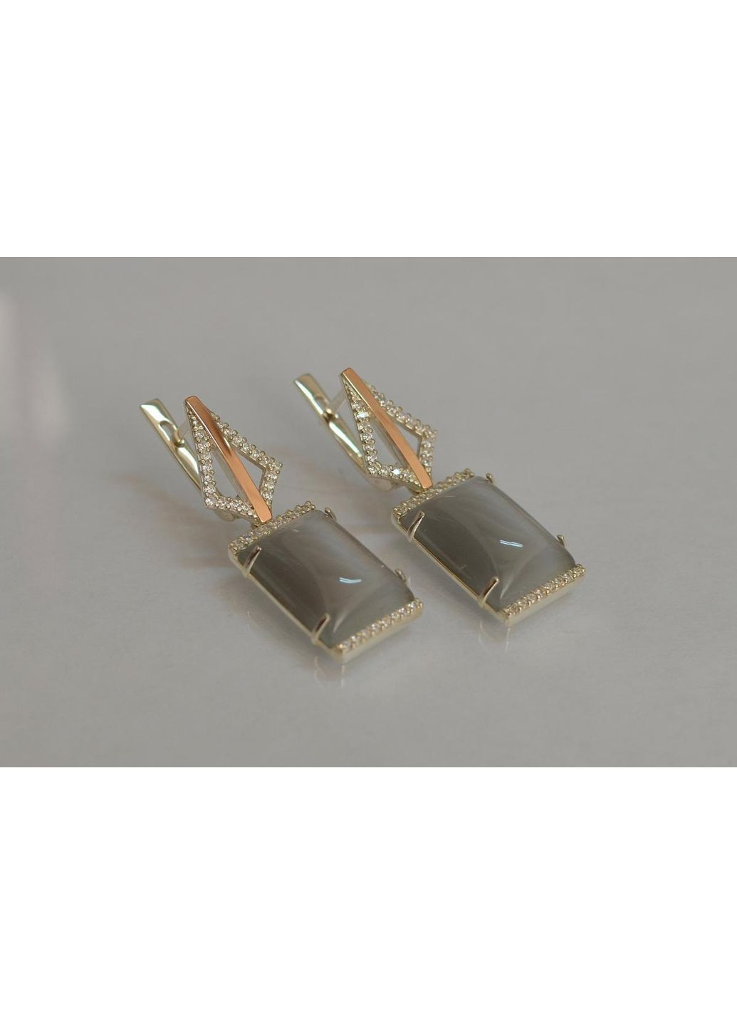 Серебряные серьги с кабашонами Silver Style (367112628)