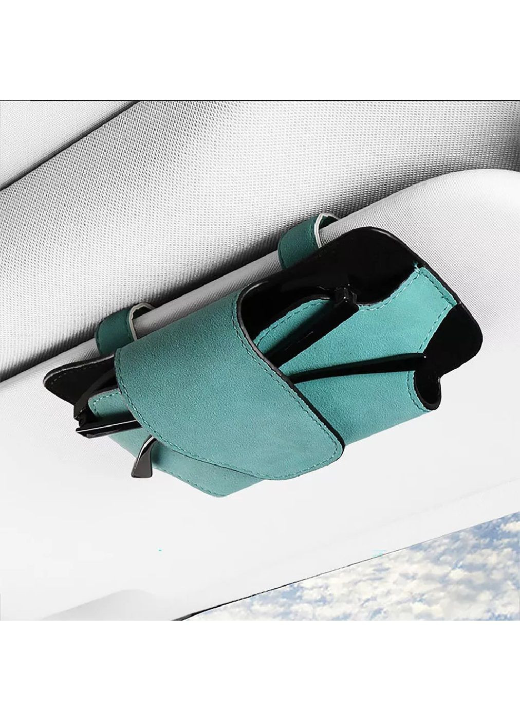 Органайзер чохол для окулярів телефону на сонцезахисний козирок в салон машини автомобіля 10х17.5 см (477494-Prob) Тіффані Unbranded (297569303)