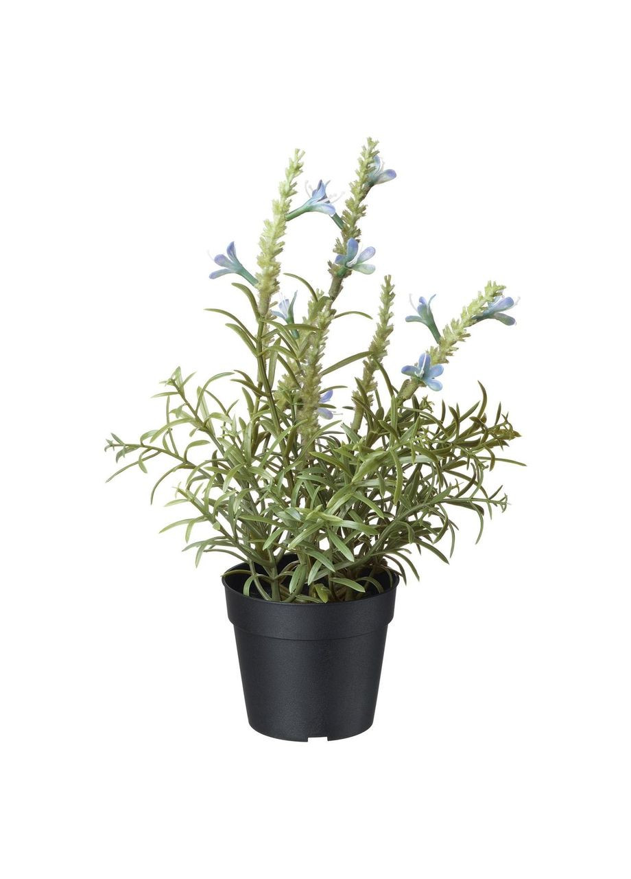 Штучна рослина в горщику блакитна лаванда 9 см IKEA (272149933)