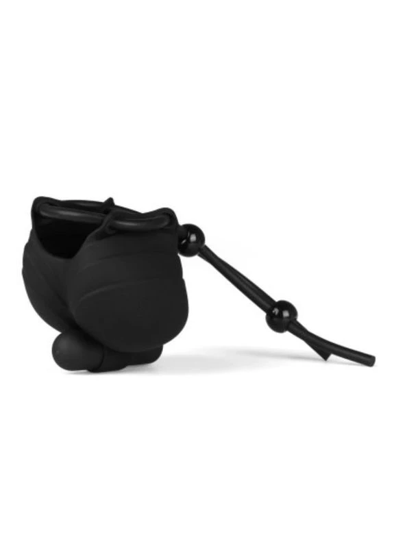 Ерекційне кільце з мішечком для мошонки Vibro Ring Delay Ball Bdsm4u (381404746)