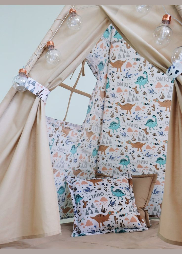 Дитячий вігвам Динозаврики. Повний комплект! No Brand (316256824)