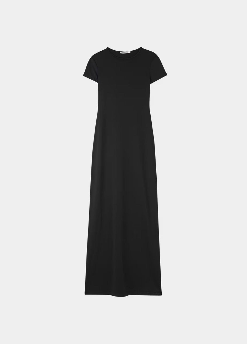 Черное платье жен Terranova однотонное