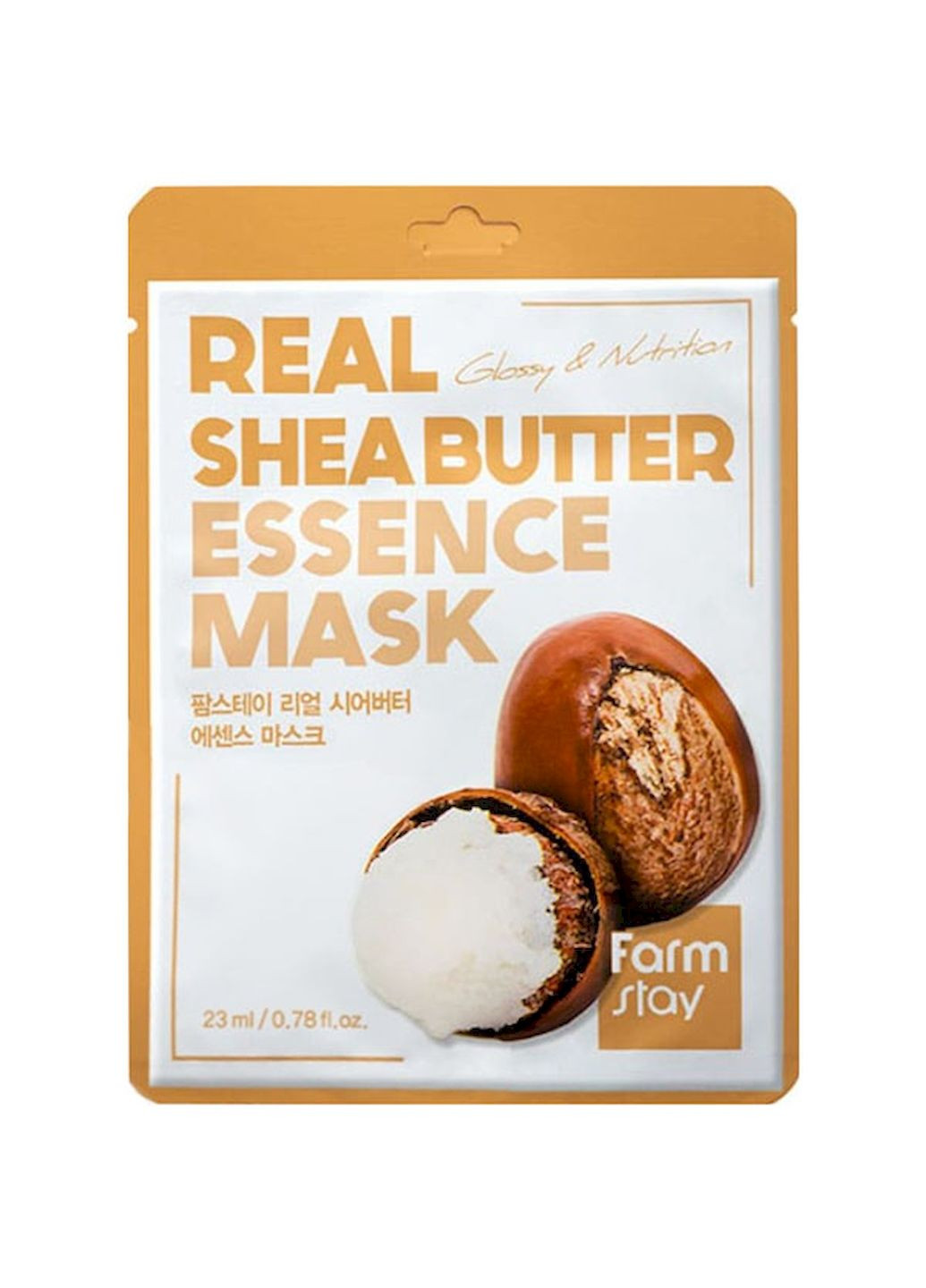 Тканевая маска Real Shea Butter Essence Mask для лица с маслом ши, 23 мл FarmStay (294197903)