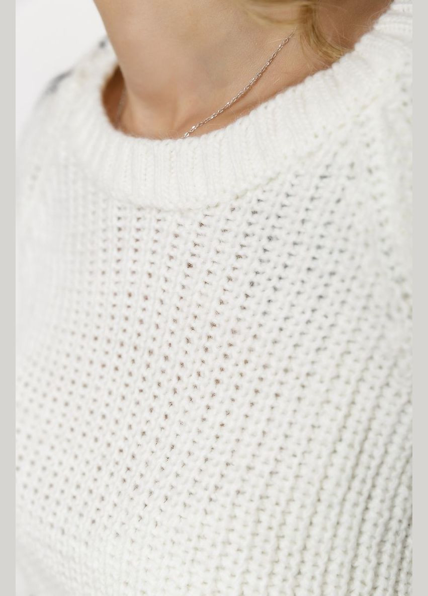 Белый зимний свитер женский Ager