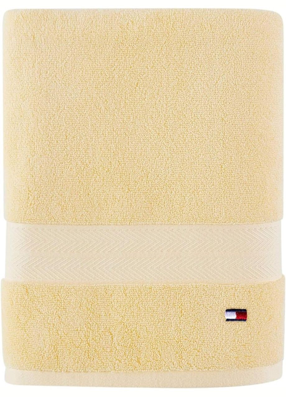 Tommy Hilfiger полотенце банный modern american solid cotton bath towel жёлтый желтый производство -