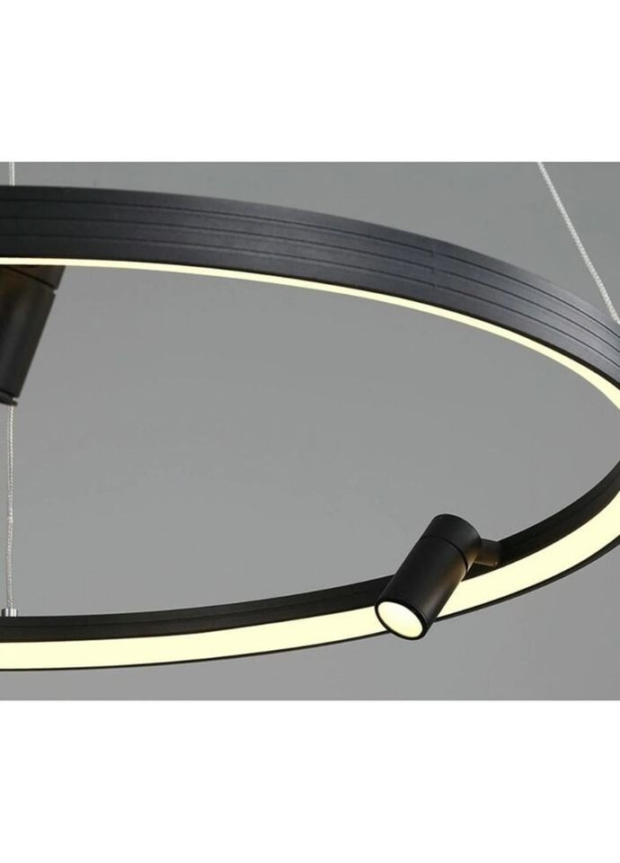 Люстра светодиодная подвесная LED светильник для квартиры на потолок лэд 26829 Черный 35-180х60х60 см. Sunnysky (324396096)