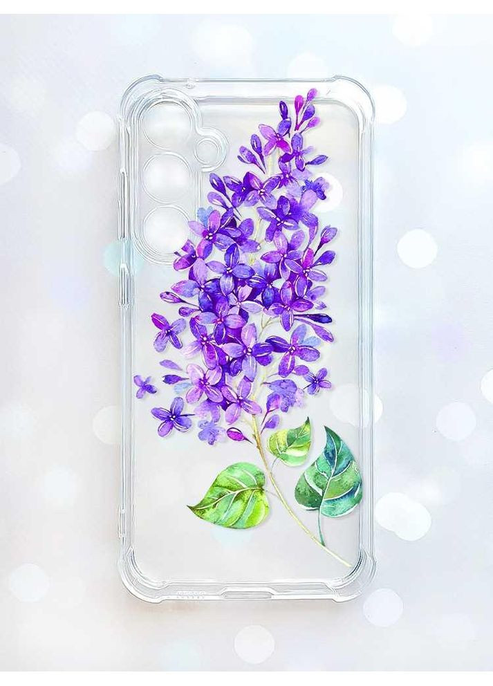 Чохол з потовщеними кутами на Samsung Galaxy S24 Plus Гілочка бузку (принт 280) Creative (355399085)