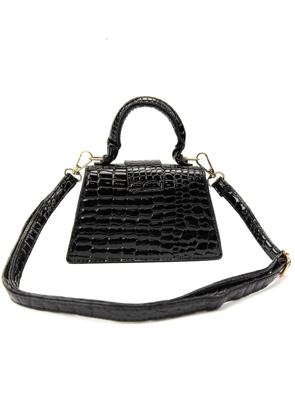 Жіноча маленька сумка каркасна кросбоді через плече з екошкіри з клапаном RoyalBag P2-8575-1 (332214211)