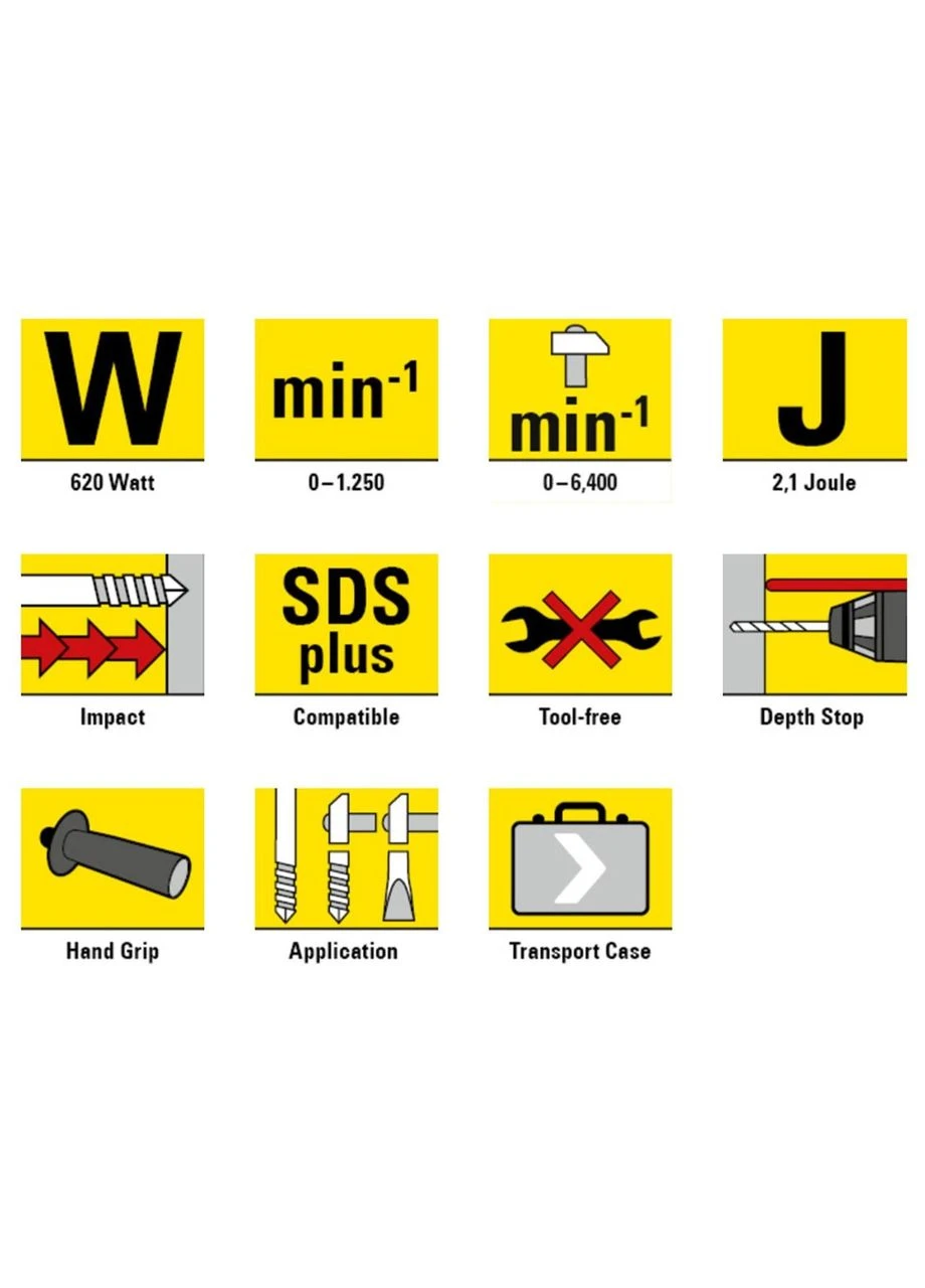 Перфоратор сетевой PRDS 05-230V + кейс (4415000020) Trotec (397598636)