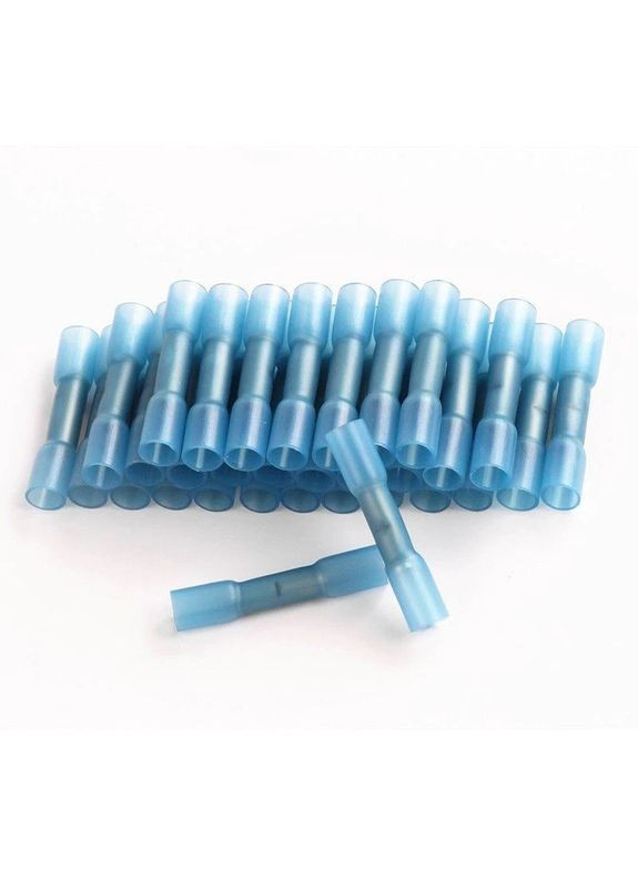 Соединительная гильза с термоусадкой под опрессовку для быстрого монтажа 1.5 - 2.5 мм Соединитель электрический 30 шт синий Bodasan (329443860)