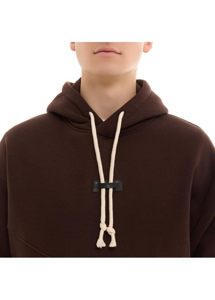 Чоловічий зимовий спортивний костюм тринитка з начосом коричневим Freedom (367088915)