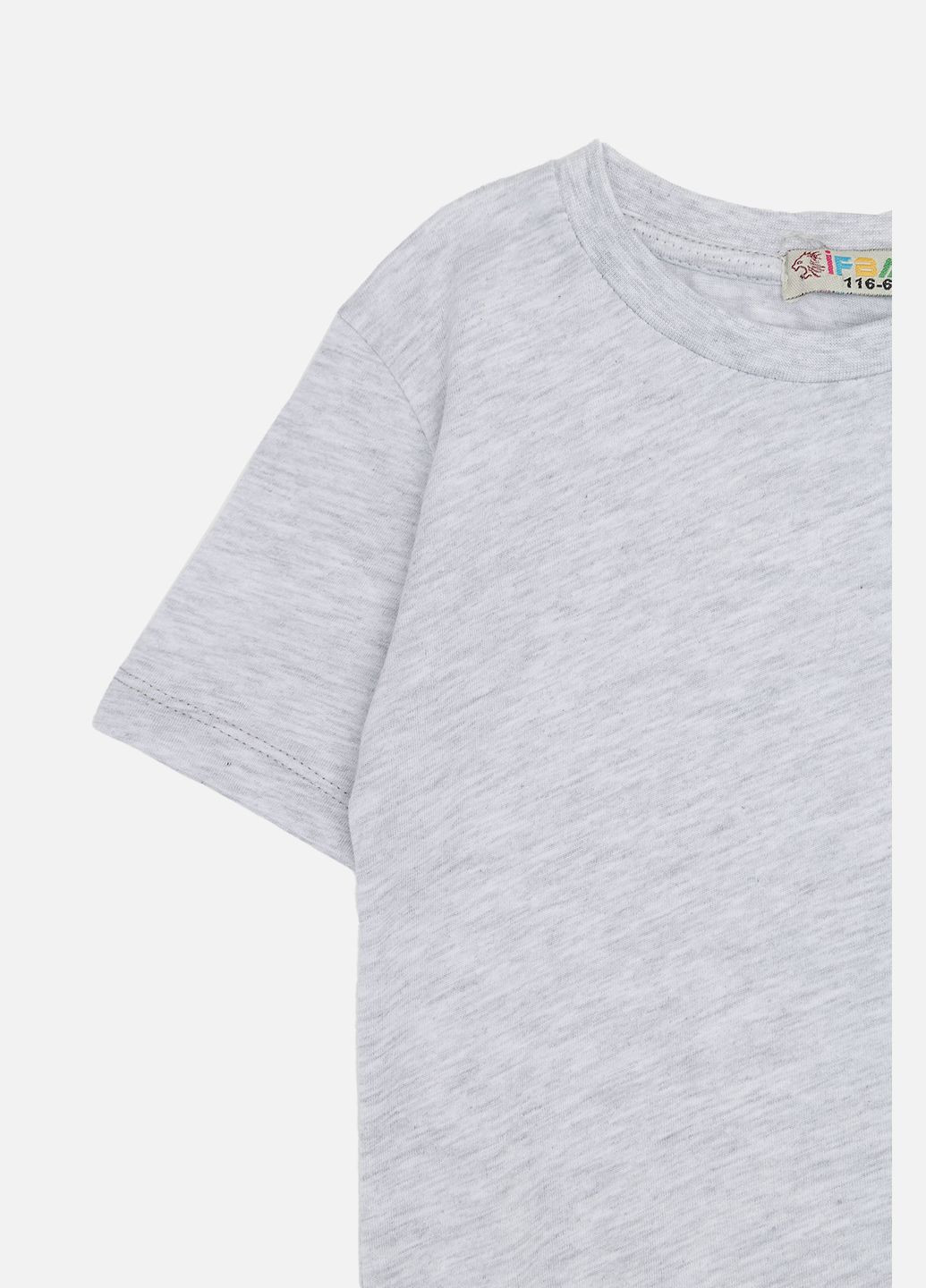Світло-сіра демісезонна футболка з коротким рукавом для дівчинки колір світло-сірий cb-00257484 Ifba