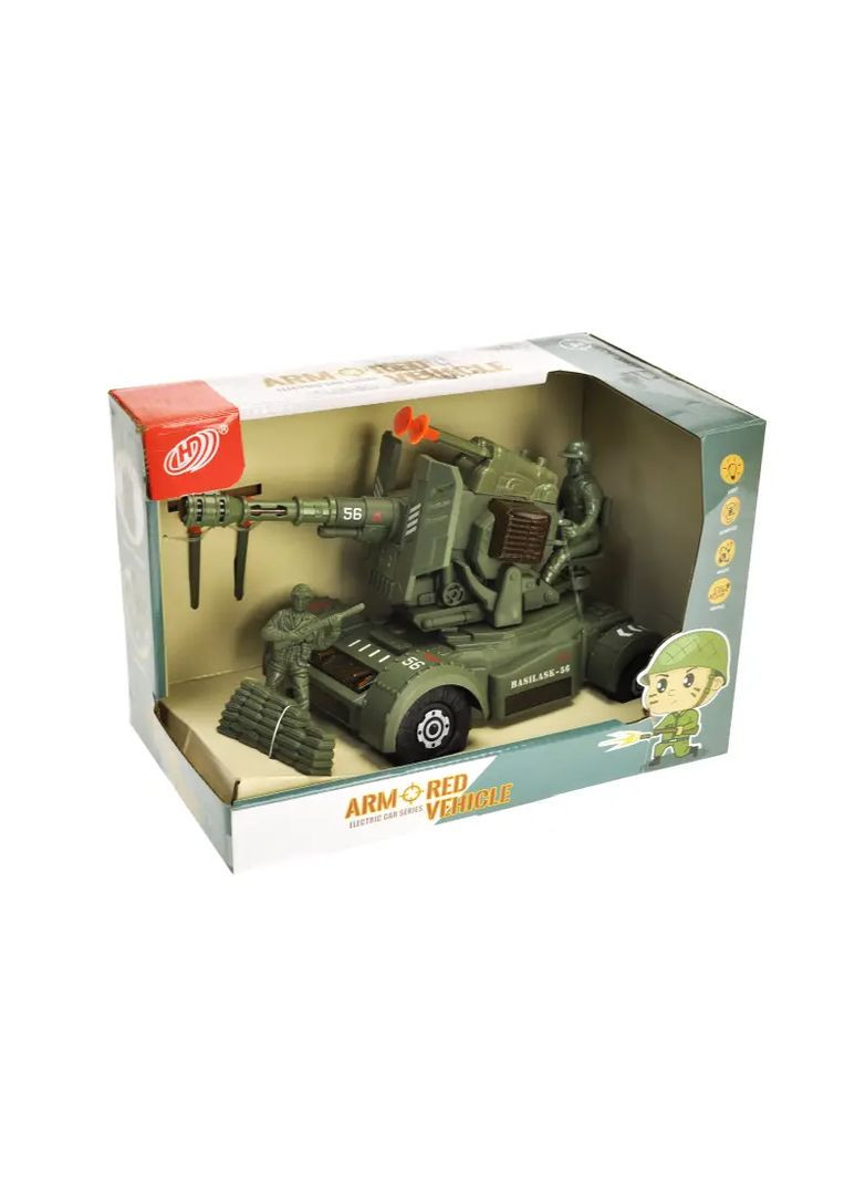 Іграшкова гармата з озвученням, підсвіткою та ефектом пострілу HD9056A в асортименті YG Toys Маш1284 (370651276)