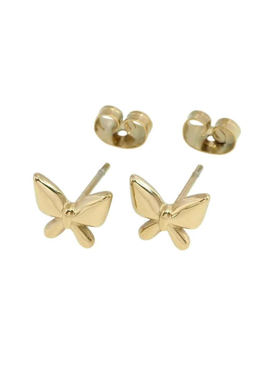 Серьги Stainless Steel 14K пусеты Бабочки (209382) ТМ Xuping (315140305)