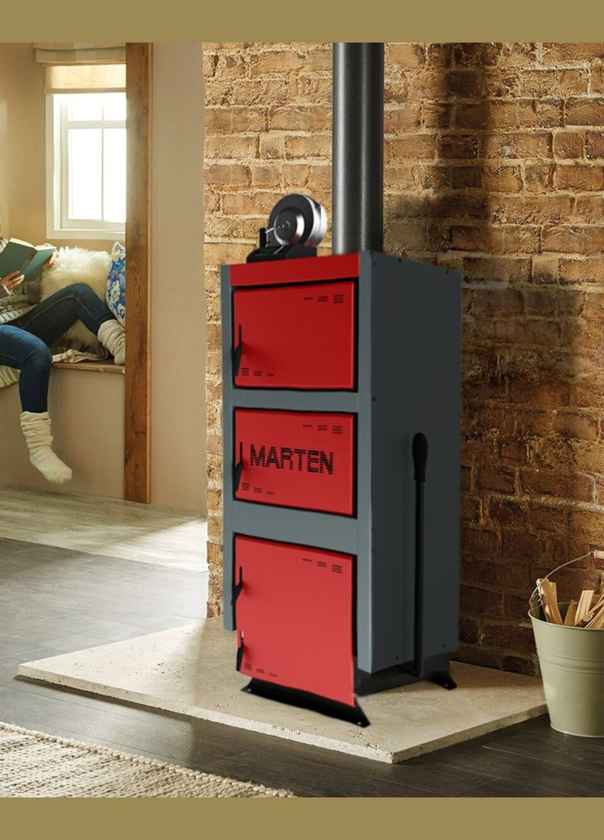 Котел твердотопливный длительного горения Comfort MC-24 Marten (346492617)