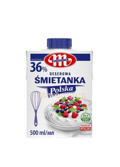 Сливки кондитерские Deserowa smietanka 36% 500 мл. Mlekovita (349810993)