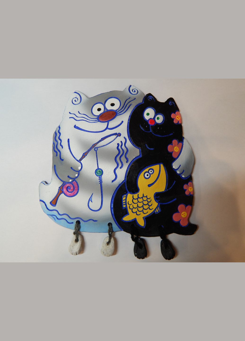 Керамическое настенное панно «Котики-Муркотики» (Вариант №2) Коти&Ангели (301533091)