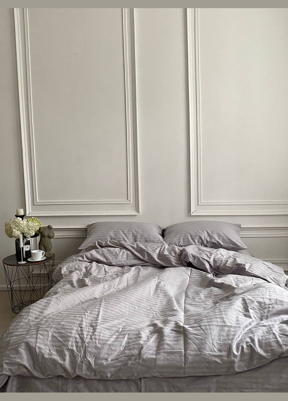 Комплект постельного белья Страйп-сатин Семейный размер Sleep Universe (333342705)