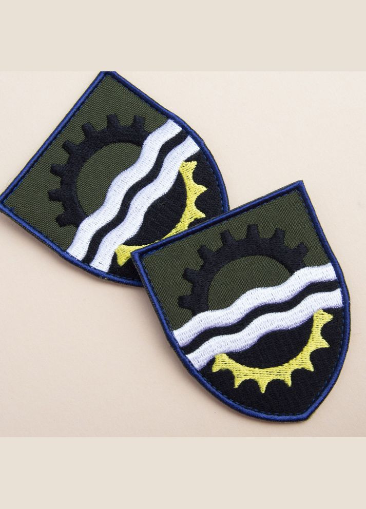 Шеврон на липучці 145 окремий ремонтно-відновлювальний полк Командування Сил логістики ВСУ 7х8 см IDEIA (275870593)