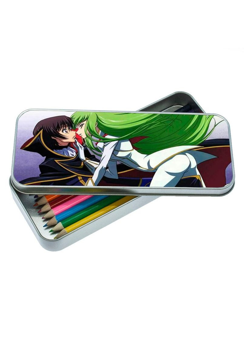 Пенал школьный для мальчика и девочки металлический Код Гиас #005 7*18 см Silver No Brand (309153576)