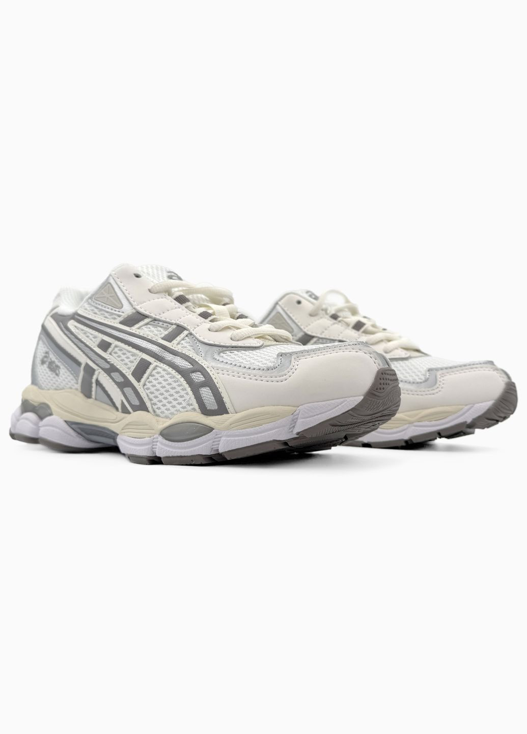 Кросівки жіночі і чоловічі Asics Gel-NYC grey beige | Асікс Гель-НЮК сірі бежеві No Brand сірі демісезони (316091162)