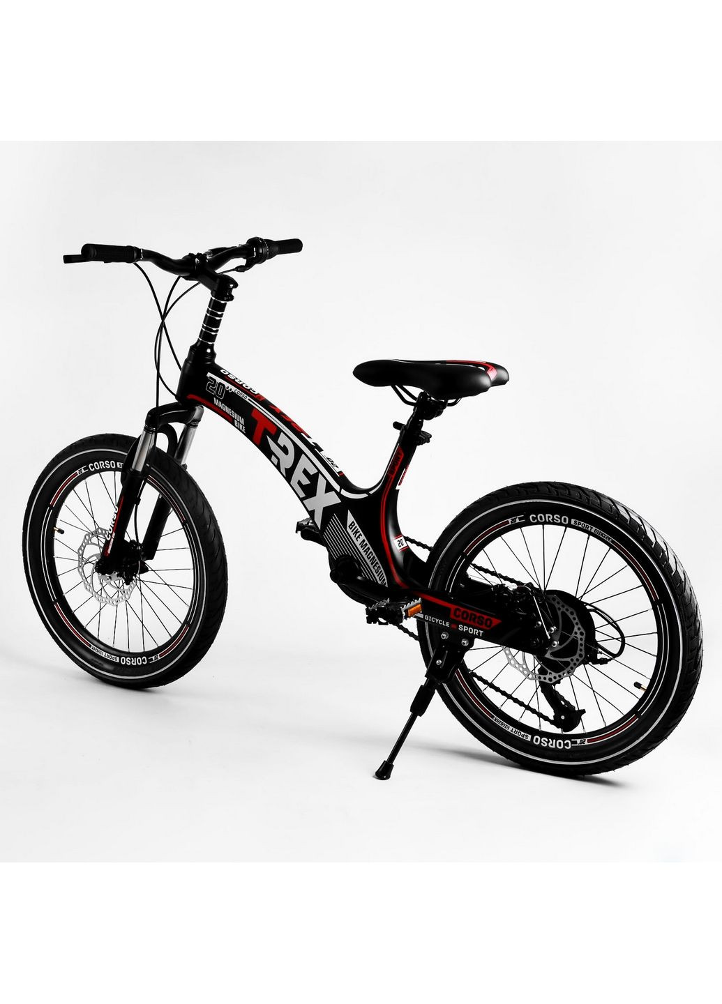 Дитячий спортивний велосипед 20'', "T-REX" магнієва рама, дискові гальма 20 дюймов Corso (289460258)