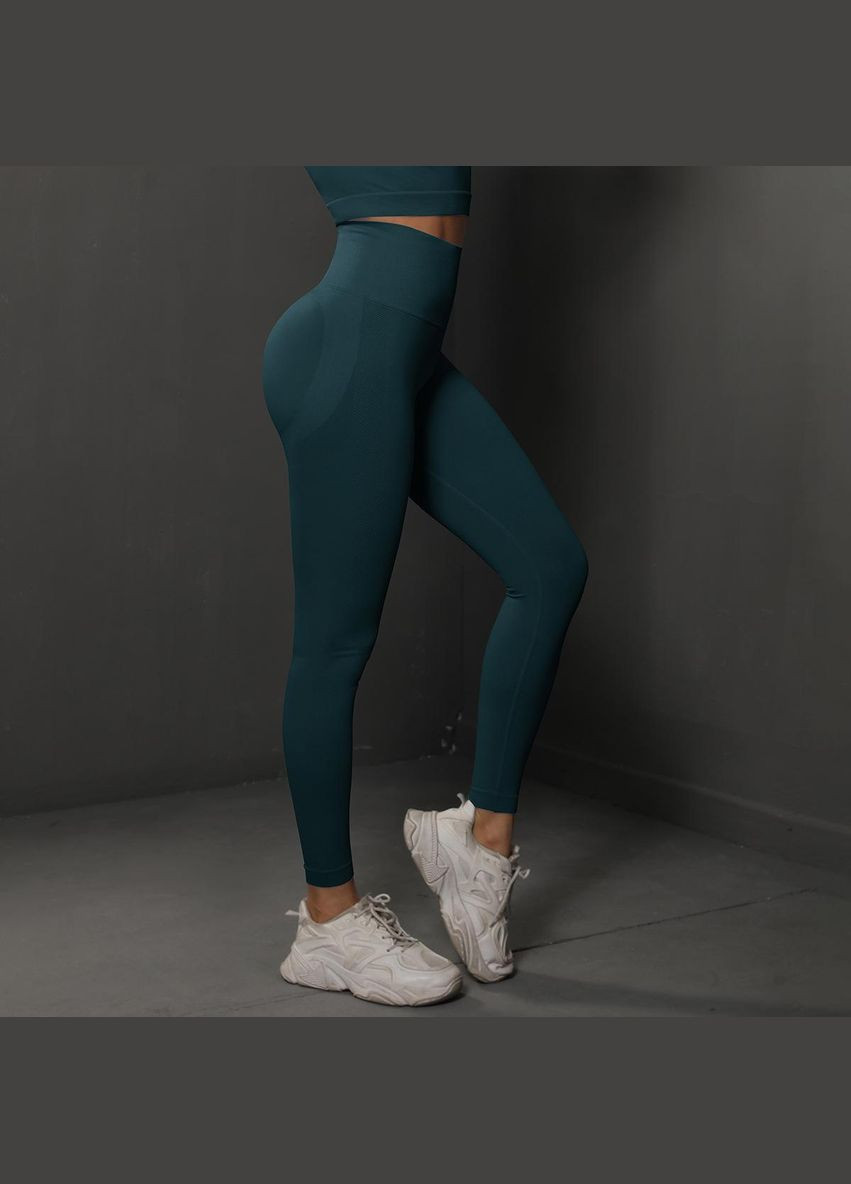 Лосини фітнес з ефектом push-up однотонні No Brand (322535713)