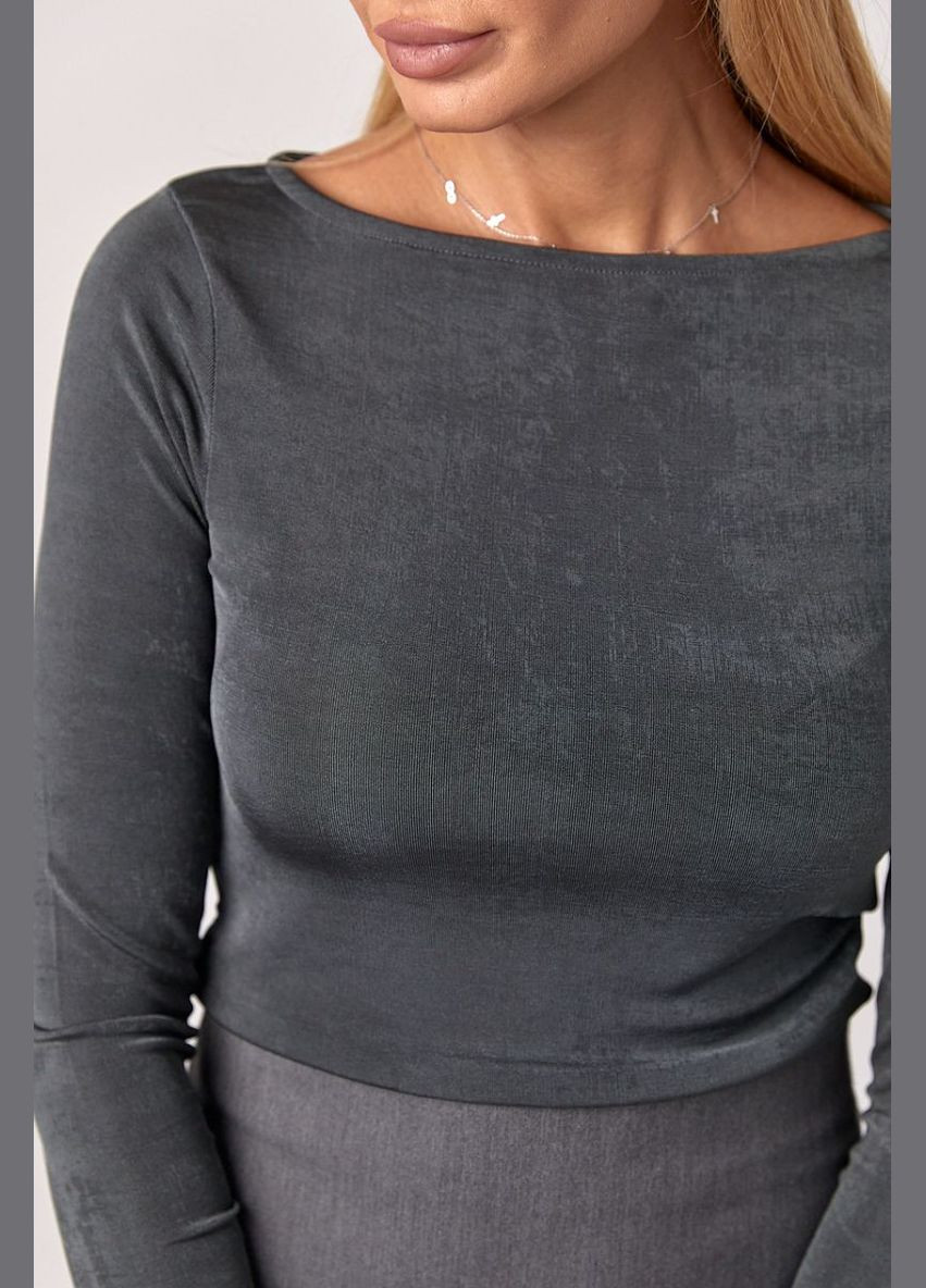 Эластичный женский джемпер с блестящего трикотажа 46170 Lurex (315810259)