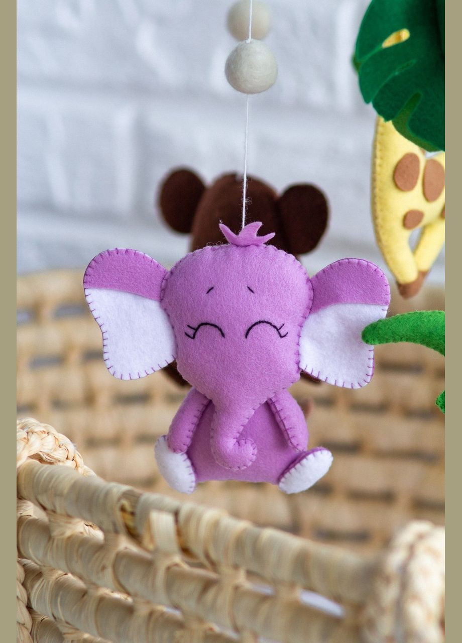 Дитячий мобіль на ліжечко для немовлят WooolyWool «Африка» No Brand (342757818)