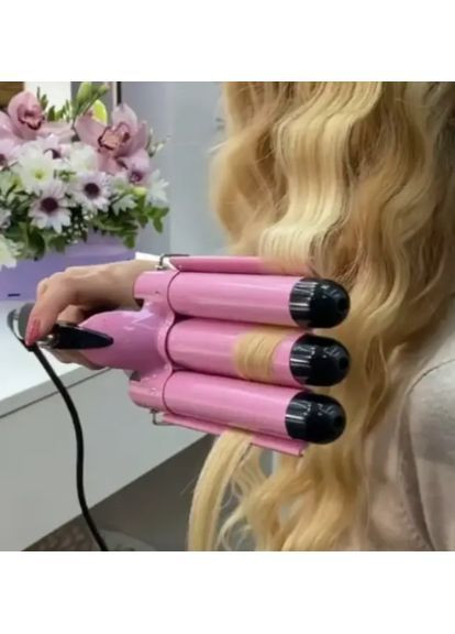 Плойка Для Волосся Потрійна Три Пальці Хвиля Gemei Gm-1956 (361971225)