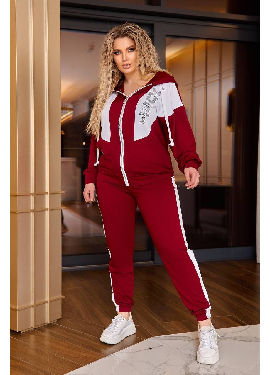 Жіночий спортивний костюм кольору графіт New Trend (304988195)