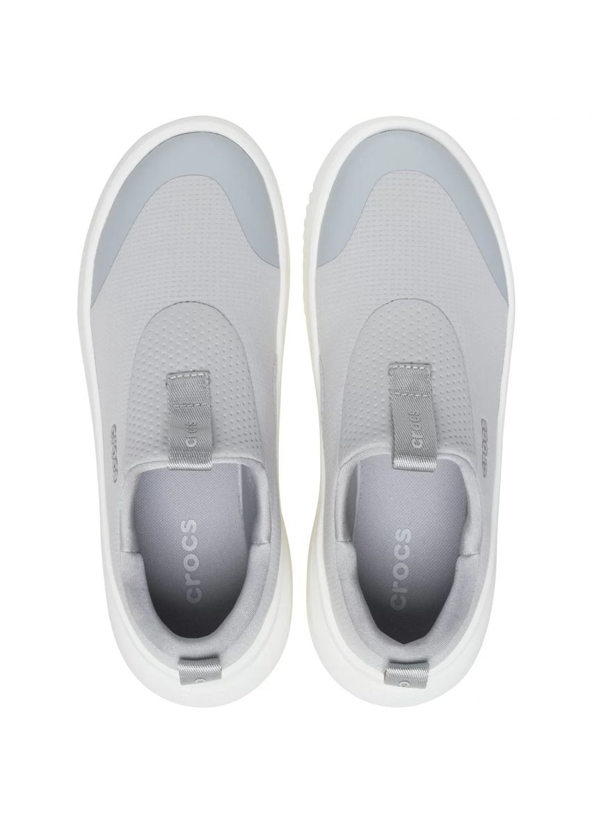 Женские кроксы Кроссовки Меллоу Серые Mellow Ease Slip on Atmosphere / White Crocs Slip-on серые всесезоны (350936646)