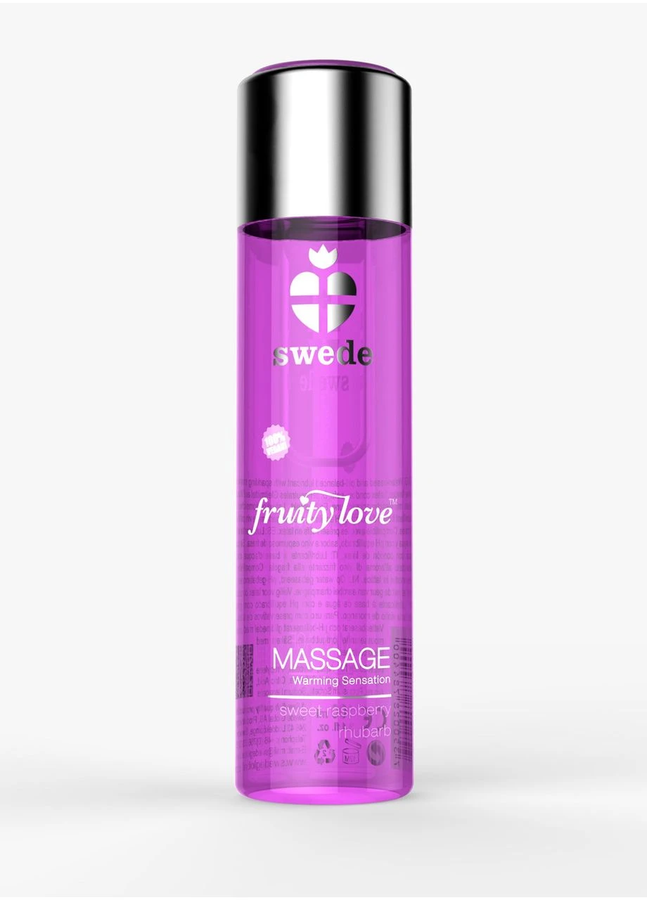 Массажное масло Fruity Love Sweet Raspberry Rhubarb, 60 мл sexstyle Swede (402627945)