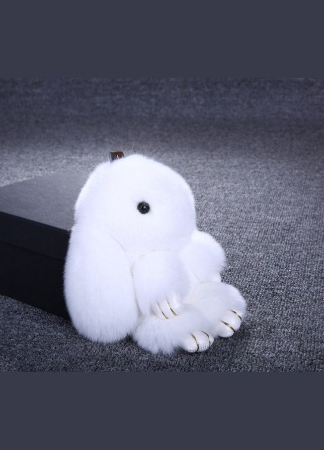 Меховой брелок заяц на сумку рюкзак Кофе с молоком No Brand (301594161)