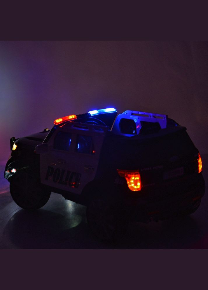 Детский электромобиль Джип Ford Police Bambi Racer M 3259EBLR-1-2 со световыми эффектами. Черно-белый No Brand (293060918)