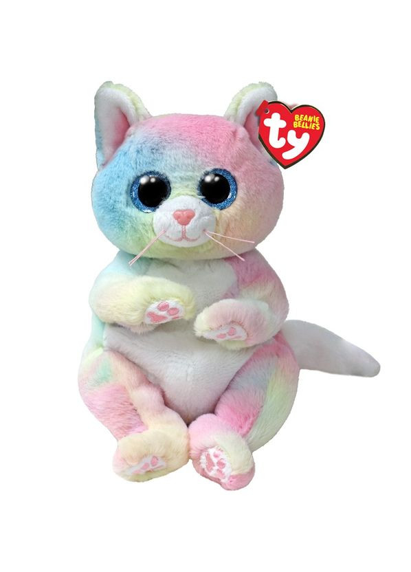 М'яка іграшка Beanie Bellies Райдужний кіт Cat, 25 см () TY 41291 (333141632)
