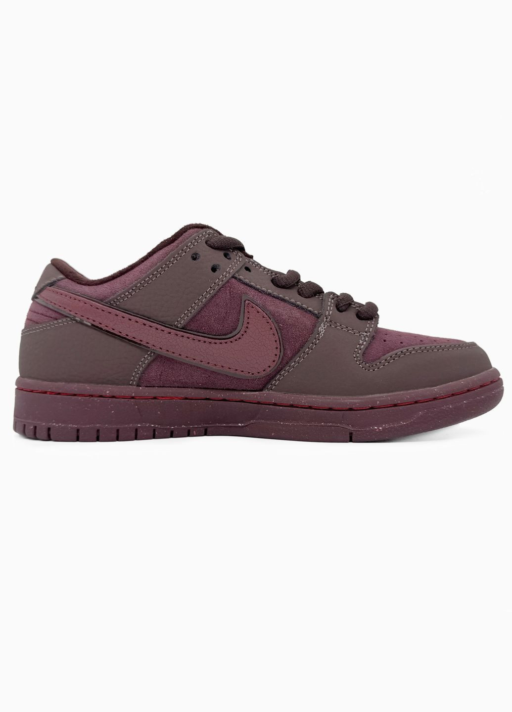 Бордові Осінні кросівки чоловічі і жіночі nike sb dunk low bordo brown | найк сб данк низькі бордові коричневі No Brand