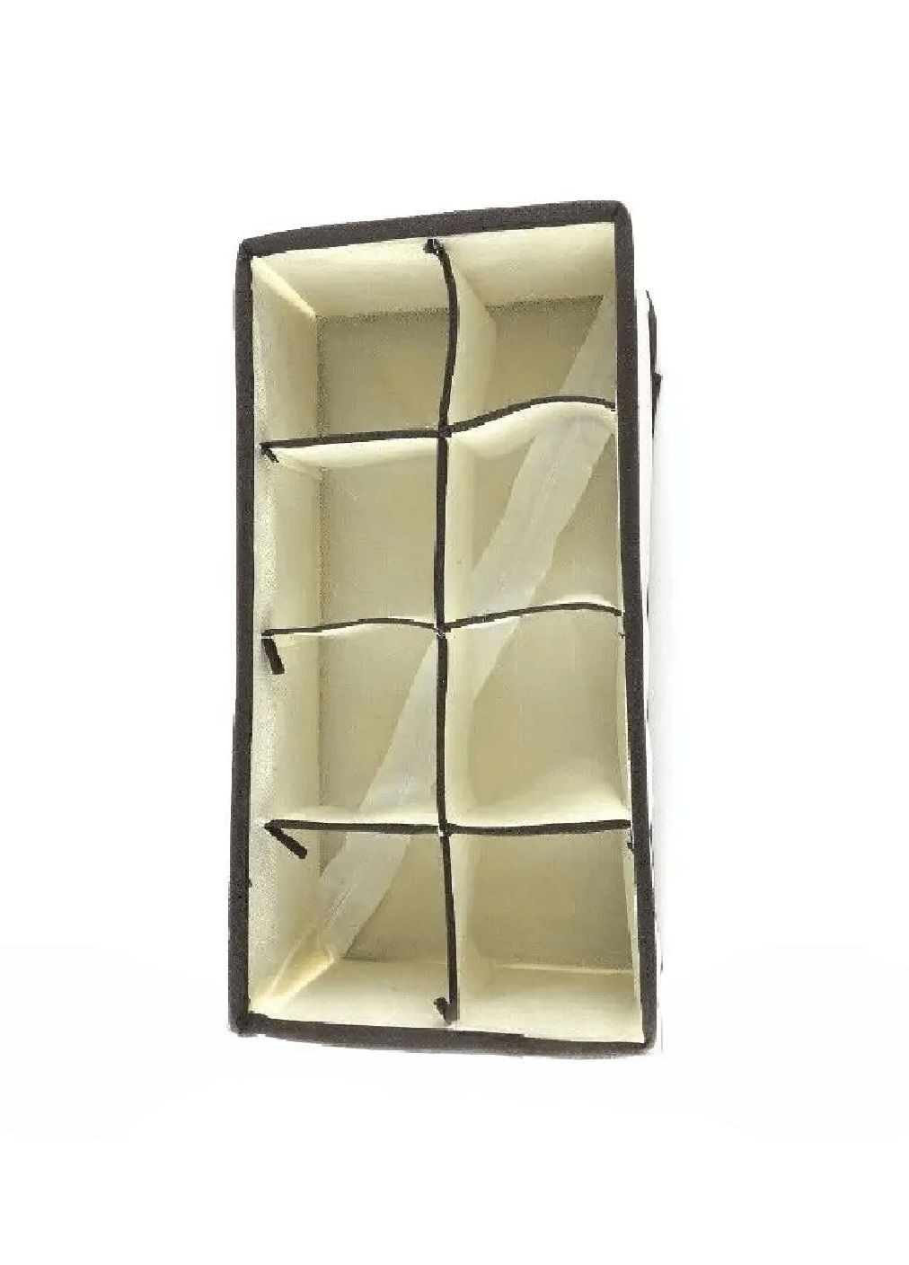 Комплект органайзерів з комірками для зберігання впорядкування білизни шкарпеток речей 4 види (478233-Prob) Бежево-коричневий Unbranded (303320283)