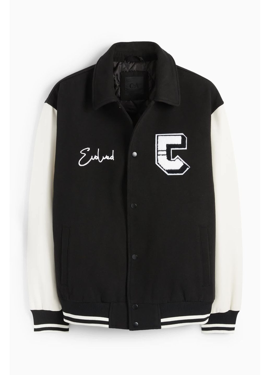 Чорно-біла демісезонна куртка C&A